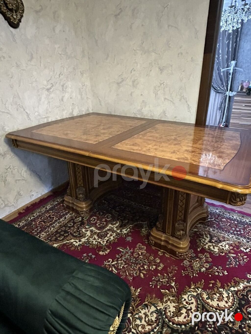 Təbii qoz ağacından Hazırlanmışdır bərkliyi və böyüklüyü ilə seçilən — Masalar, Digah (2)
