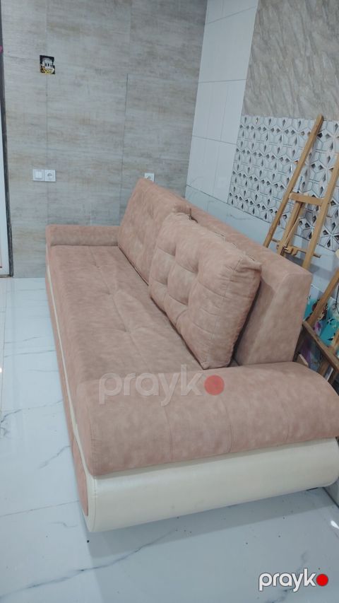 Çevrilə bilən divan – açılıb-yığılan mexanizmli - Rəng: pastel açıq — Digah