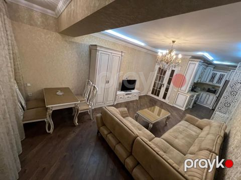 Premium dizaynlı mənzil – dəniz mənzərəli - Plan: geniş qonaq otağı