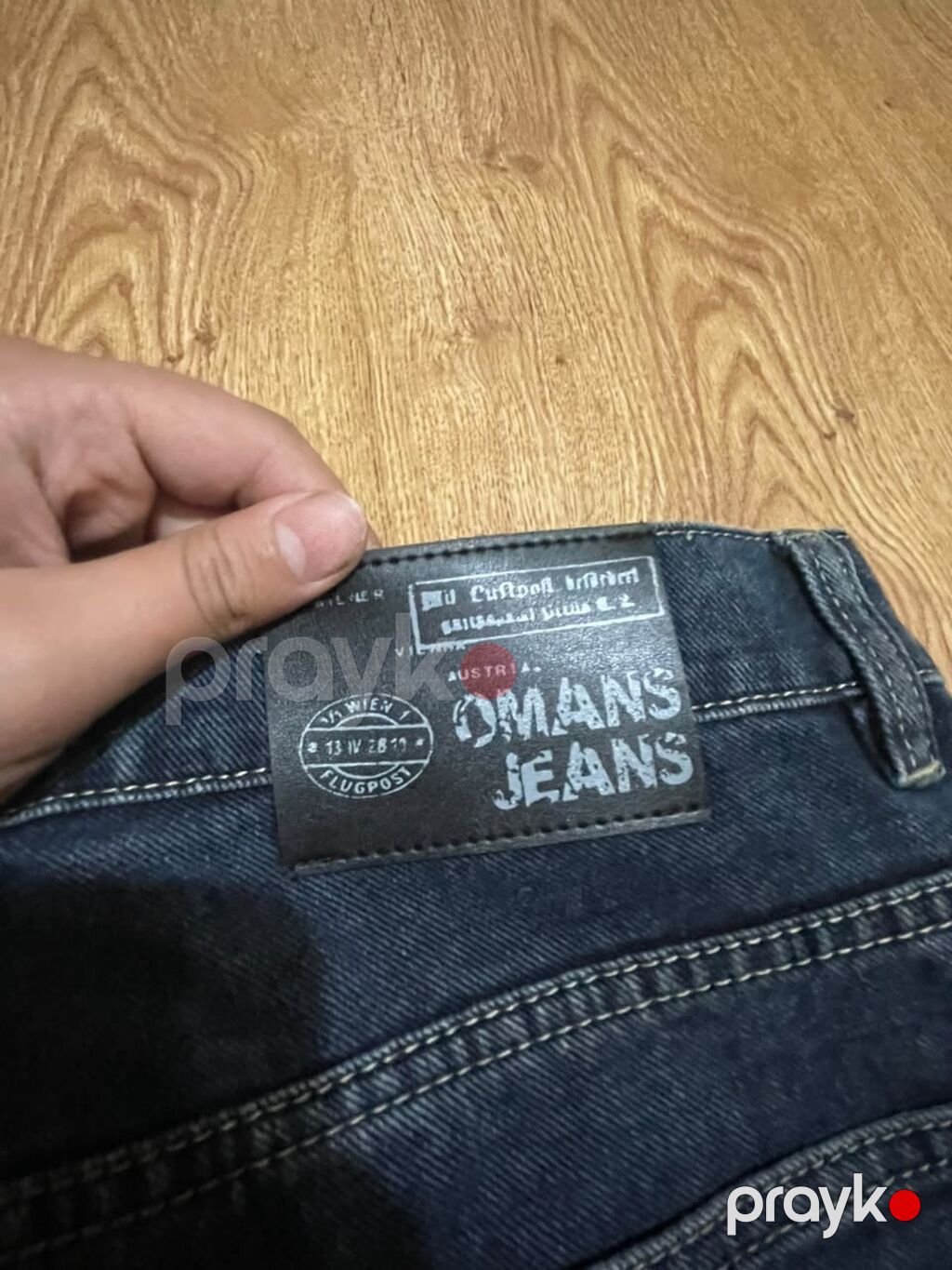 Omans Jeans kişi cins şalvarı - Rəng: tünd mavi (indigo) - Kəsim: düz — Jins, Quba (3)