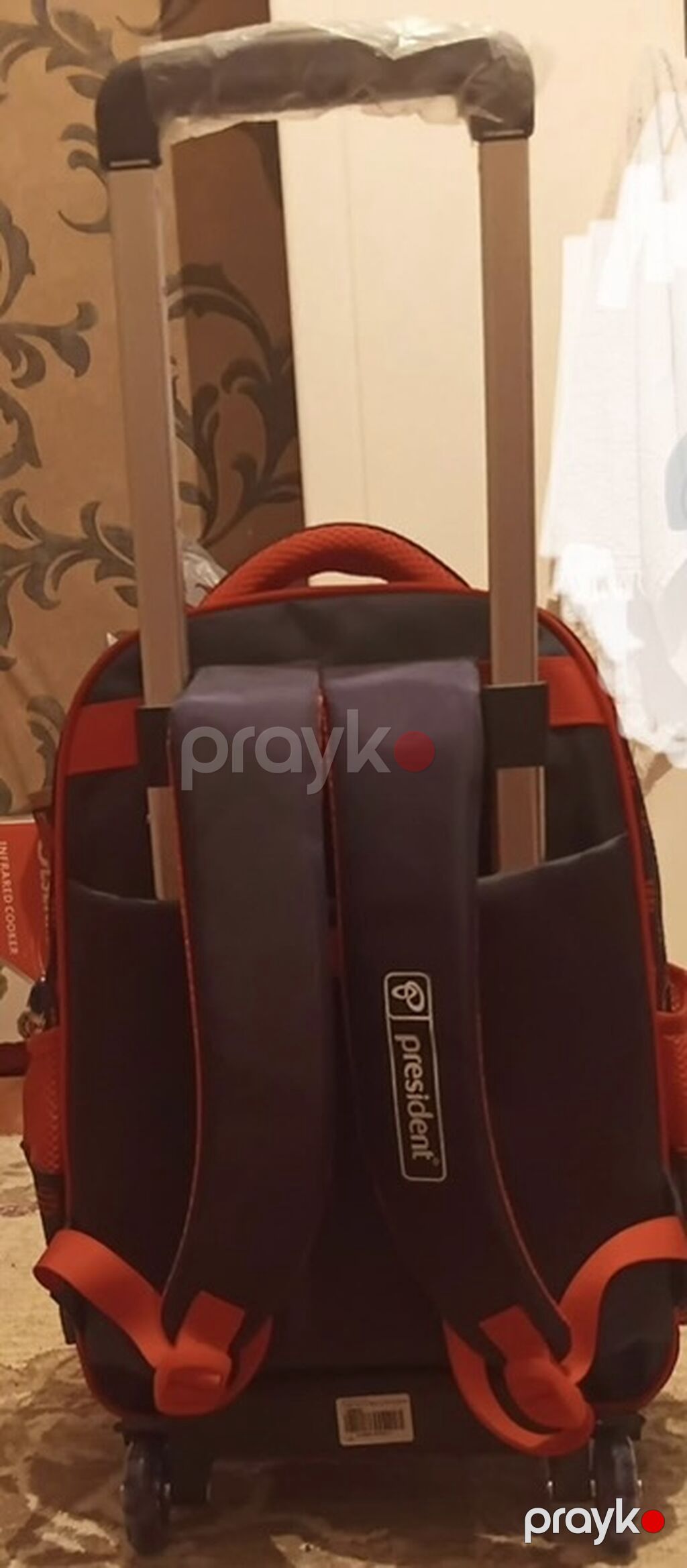 Təkərli məktəb çantası – “President” brendi - Rəng: tünd göy və — Sırt çantaları, ranelər, çantalar, Masazır (2)