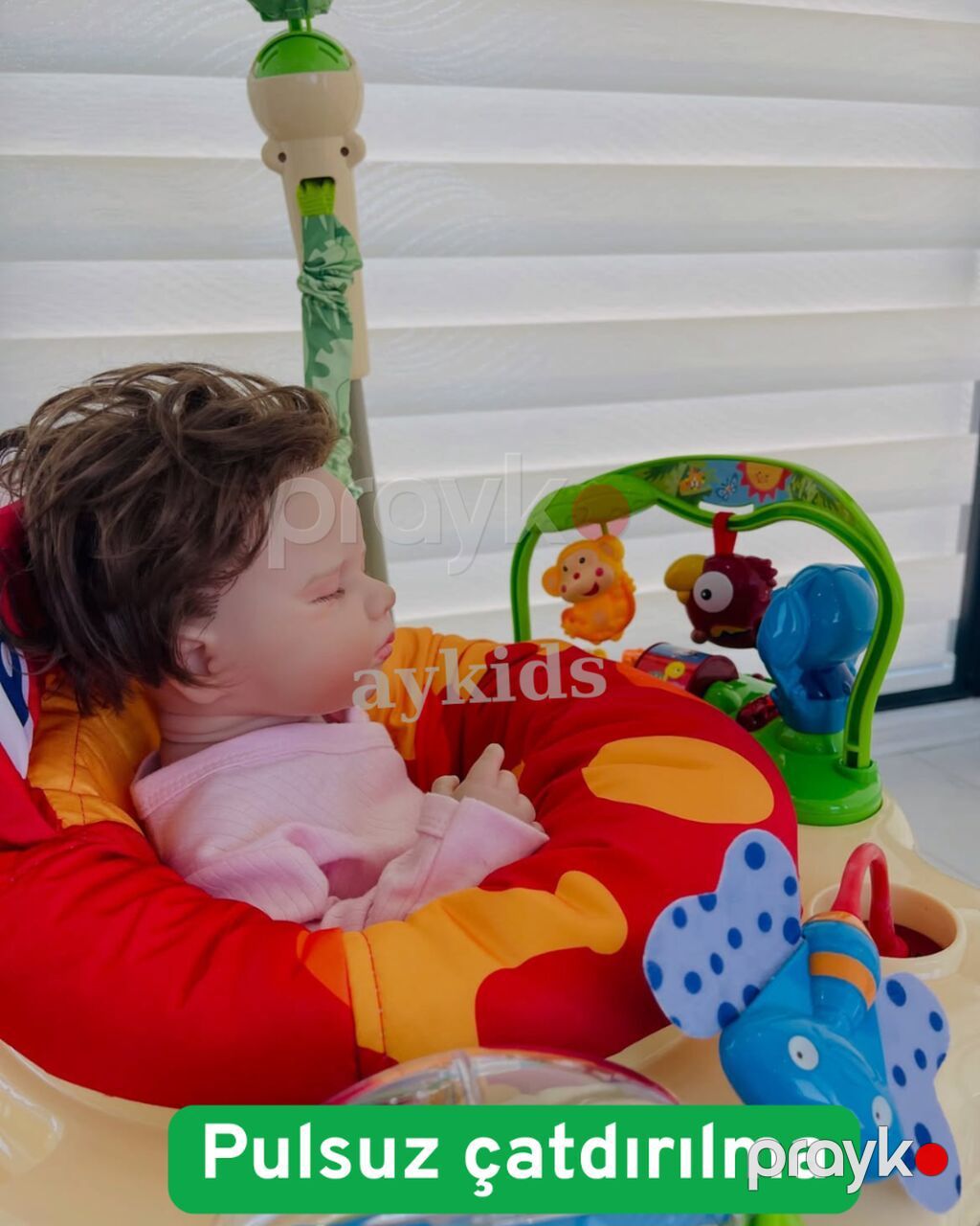 Qaçırılmaz aksiya jumper tropıc fun – körpələr üçün — Inkişaf edir oyuncaqlar, Bakı (4)