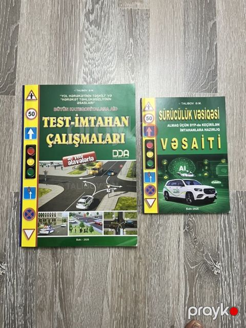 Məhsul: Yol hərəkəti qaydaları üzrə hazırlıq kitabları dəsti Tərkib — Bakı