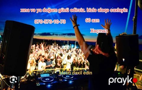 Dj şahin .xina ad günü musiqili şən keçmesini istəyirsiszə zəng edin — Şabran