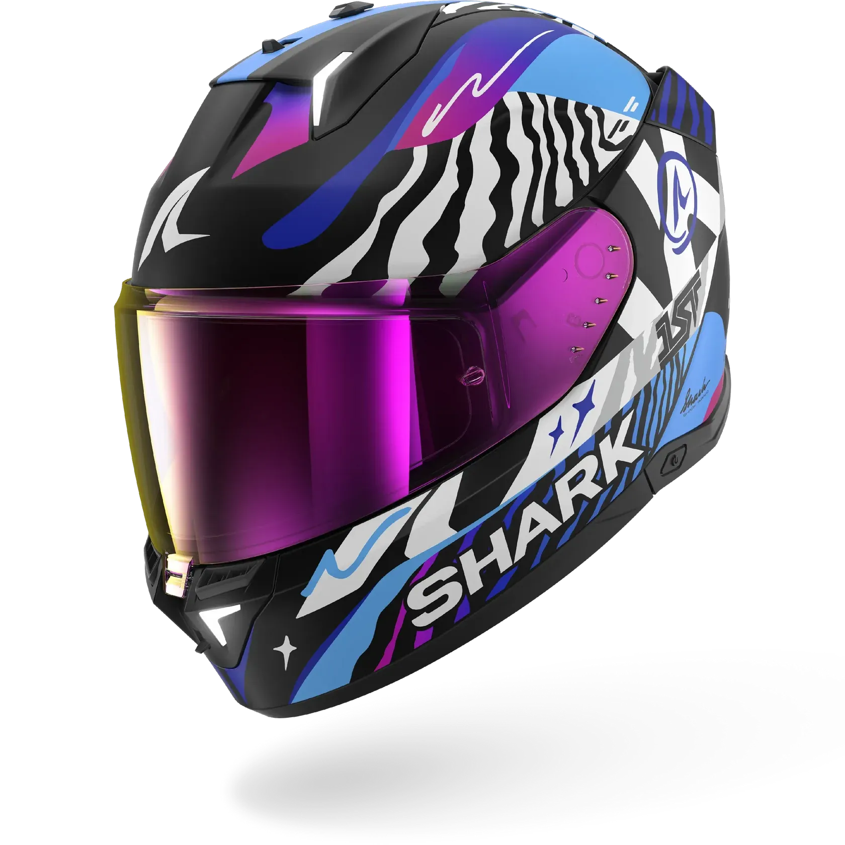 Dəbilqə Shark Skwal i3 Speed-fancy Black White Blue, XXL (HE0816EKWBXXL) — Bakı