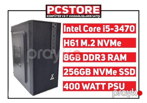 Masaüstü kompüter i5-3470 8GB RAM 256GB NVMe SSD — Bakı