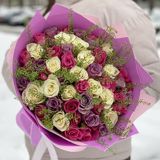 51 qızılgül qarışığı - kod 5757 — Ağ Çiçəyim — Plants