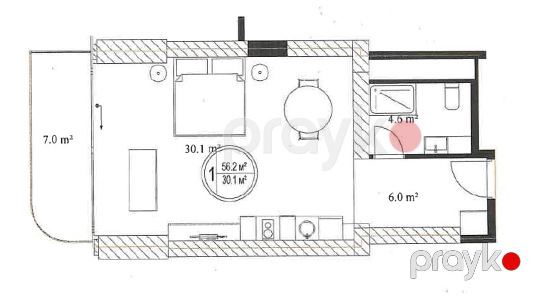 Satılır 2 otaqlı yeni tikili 56.2 m² — Mənzil, Bakı (9)