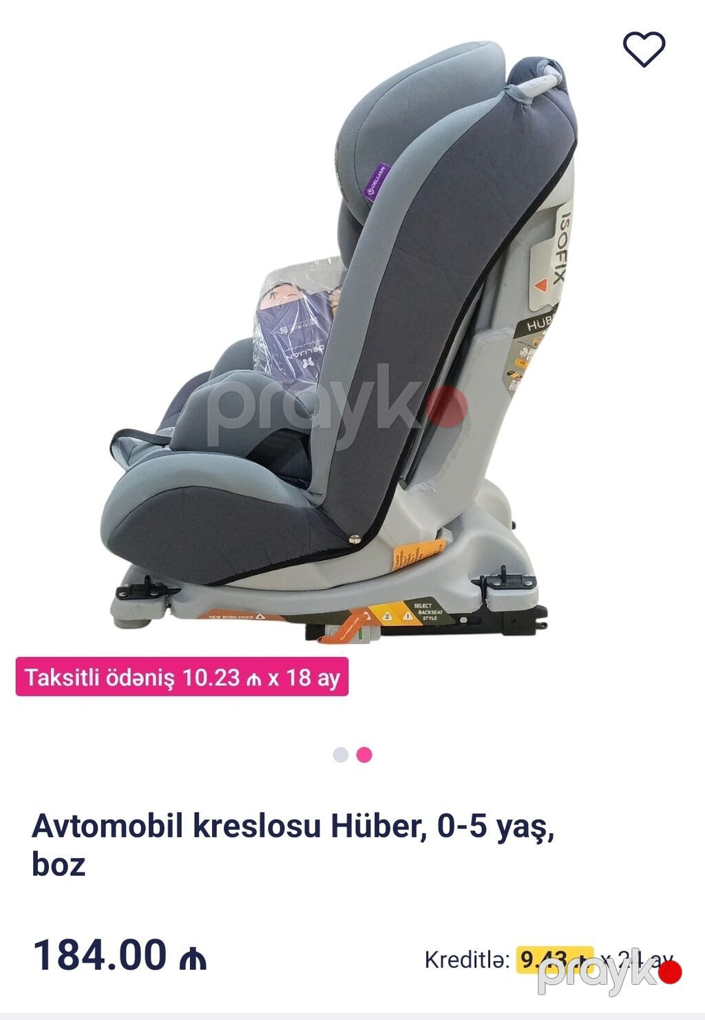 Baha alınıb az istifadə olunub - Avtomobil kəməri ilə də sabitləmə — Avtokresloları, Bakı (4)