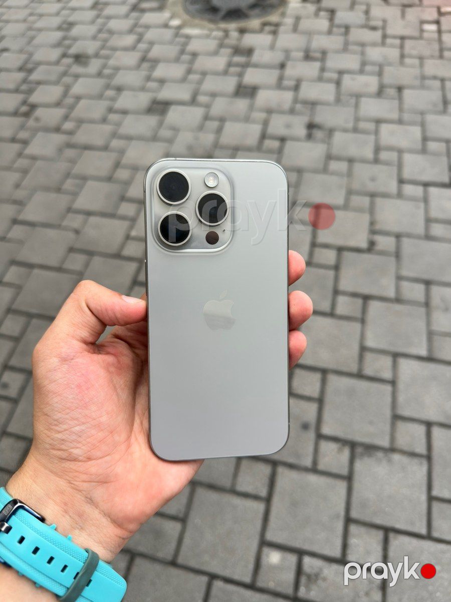 Apple iPhone 15 Pro Natural Titanium 128GB/8GB — Smartfonlar, Bakı (4)