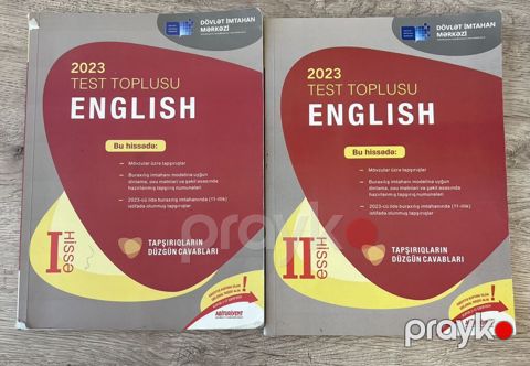İngilis dili Testlər 11-ci sinif, DİM, 1-ci hissə, 2023 il — Bakı