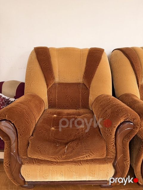 Yumşaq mebel dəsti – divan və iki ədəd kreslo - Model: Klassik üslub — Digah