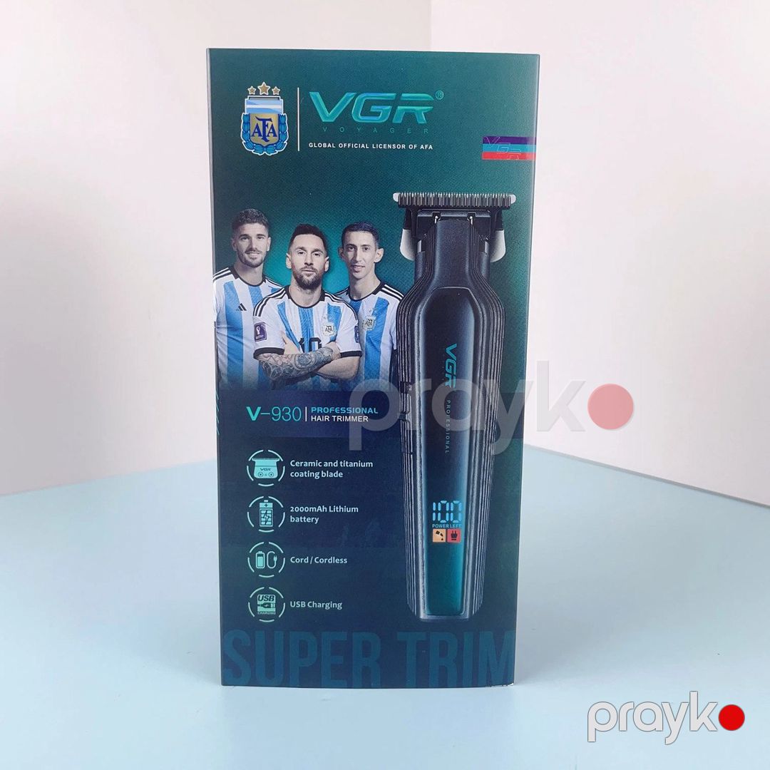 Trimmer "VGR 930" 2000MAH 360 Dəqiqə 7000RPM Cord/Cordless LED Displey Black — Gözəllik və səhiyyə, Bakı (12)
