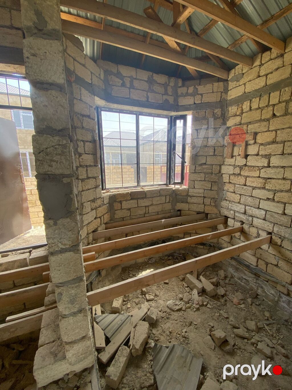 3 otaqlı, 76 kv. m, Təmirsiz — Ev, villa, Masazır (8)