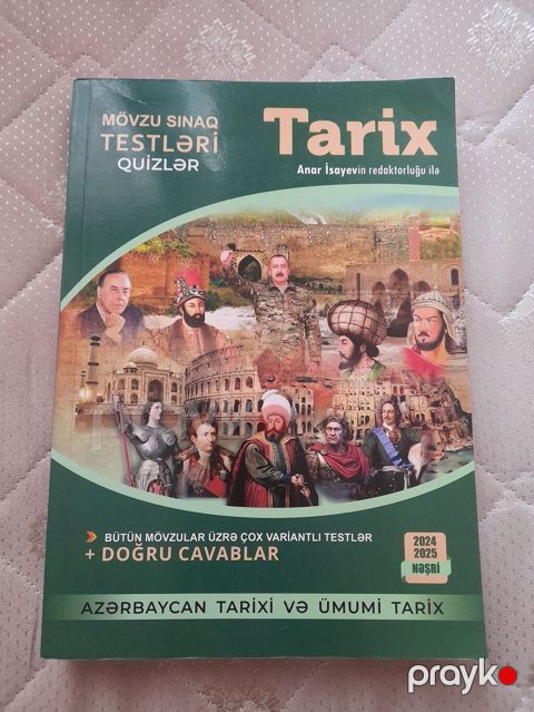 Azerbaycan ve ümumi tarix test kitabıdır. abituriyentker üçün möhteşem — Bakı