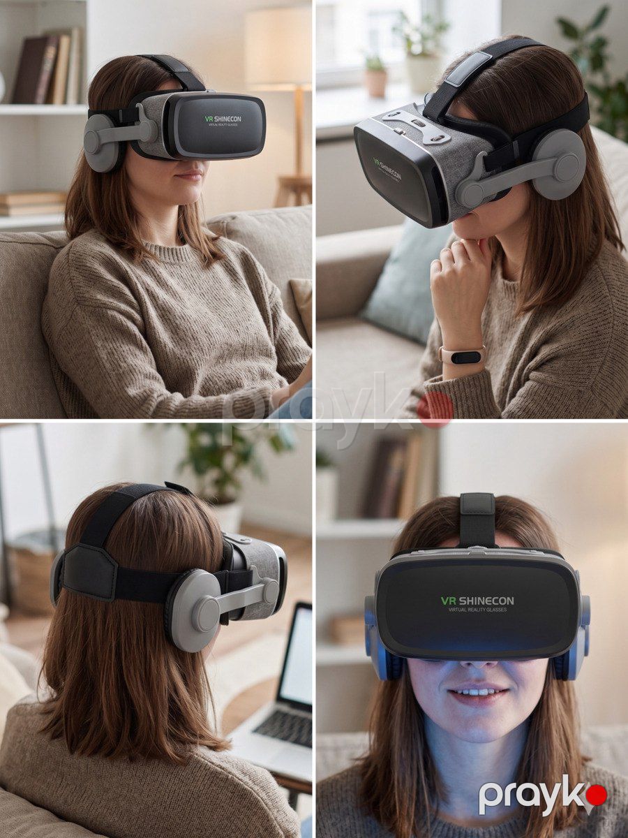 Shinecon G04E VR Eynək – virtual reallıq gözlüyü — Oyunlar, konsollər və proqramlar, Bakı (2)