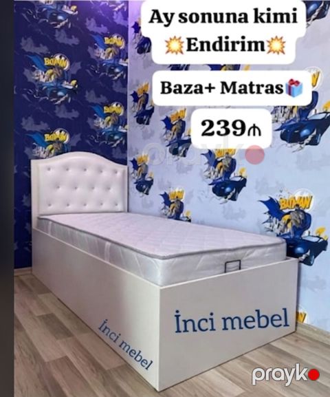 Oğlan və qız üçün, Yeni, Çarpayı, Bazalı, Matras ilə, Siyirməsiz — Bakı