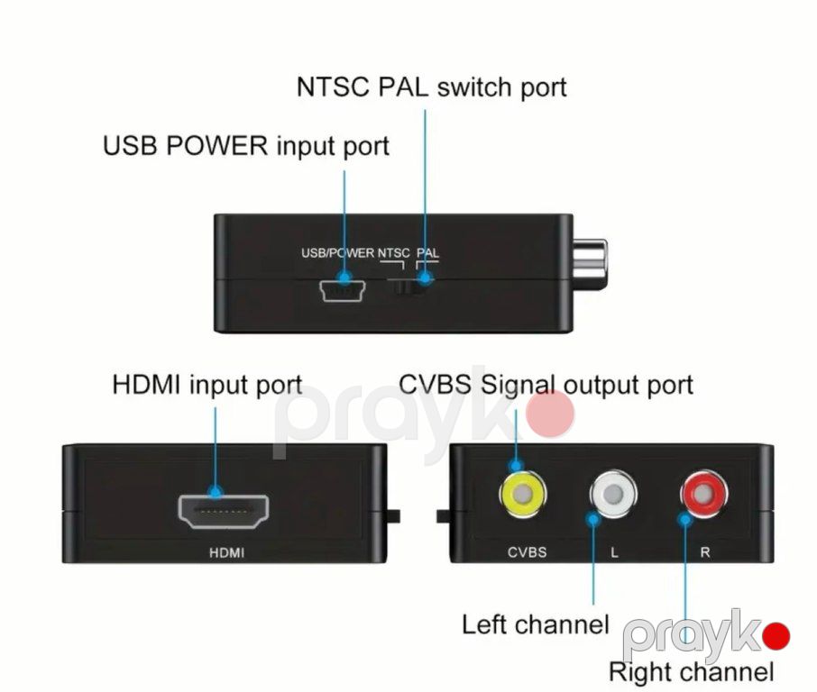 HDMI to 3RCA konverter — Səs texnikası, Bakı (2)