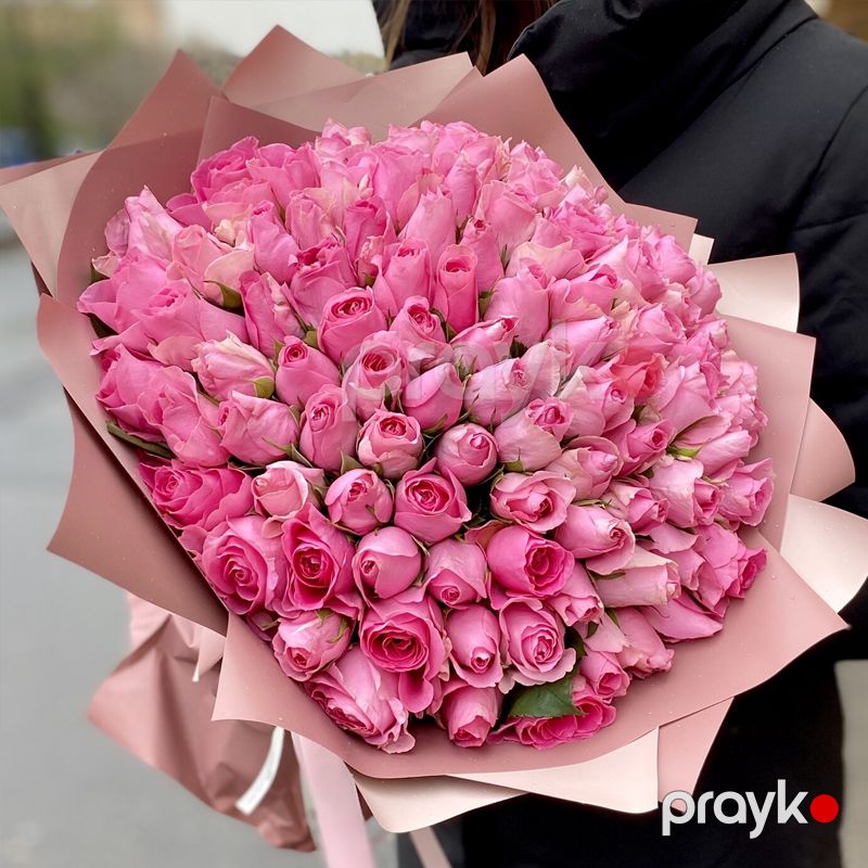 101 Çəhrayı Qızılgül - code:5073 — Bitkilər, Bakı (4)