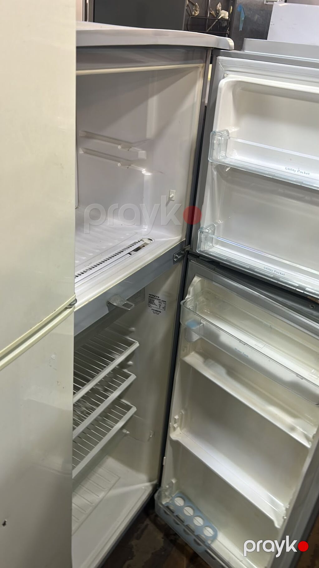 Hitachi iki qapılı soyuducu - Rəng: gümüşü (inox tərzində) — Soyuducular, Digah (2)