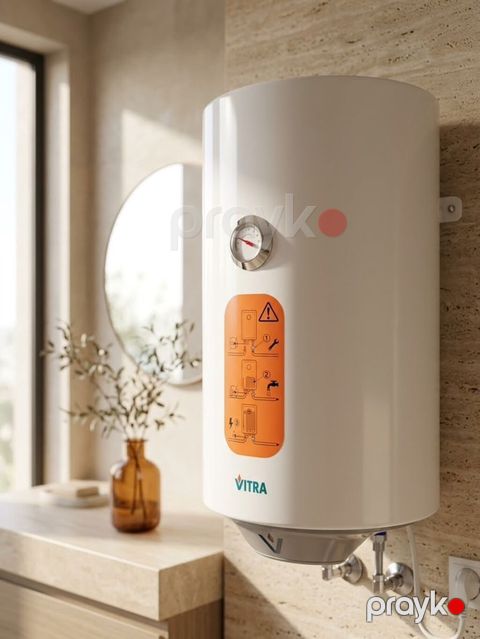 Yeni ViTRA 30lt Elektrikli Su Qızdırıcısı Evinizdə hər zaman bol və — Bakı