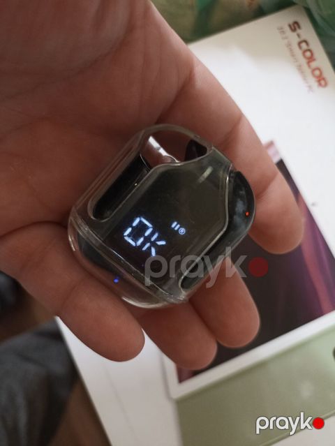 Bluetooth TWS qulaqlıq - Şaffaf qapaqlı kompakt şarj qutusu – cibə — Bakı