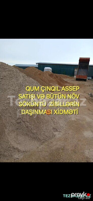 Qum, assep, çınqıl, qrabil — Bakı (8)