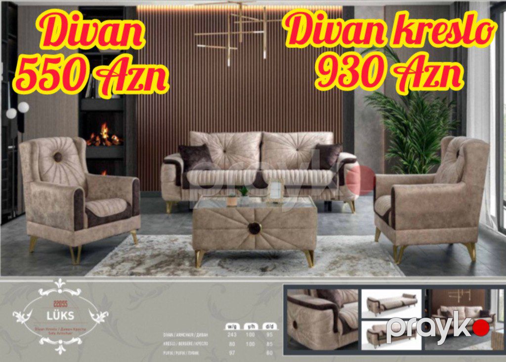 Divan və kreslolar — Mebel, Bakı (8)