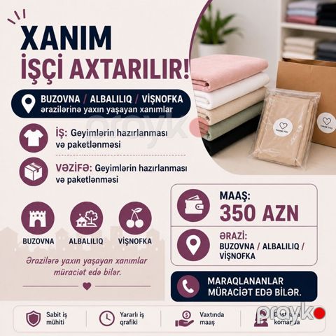 Buzovna, Albalılıq və Vişnofka ərazilərinə yaxın yaşayan xanım işçi — Digah