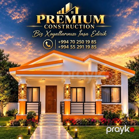 Tam Təmirli Premium keyfiyyətli zövqünüze uyğun hər formada evi yığıb — Bakı
