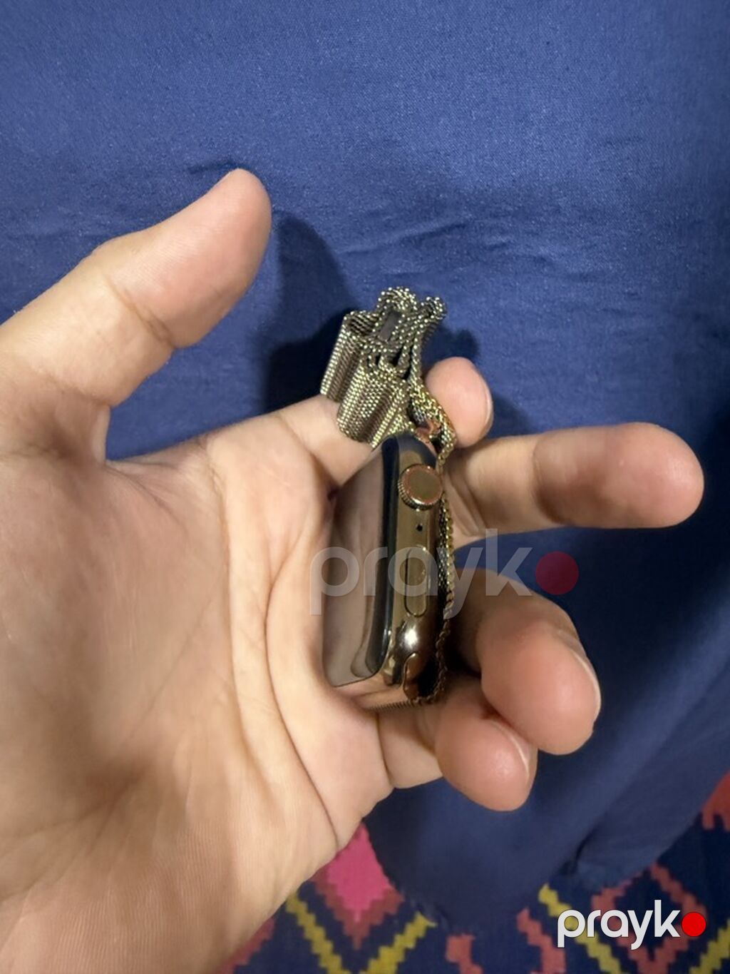 Apple Watch series 4 + Milanese Loop qayış (qızılı rəng).Elı qayışın — Ağıllı saatlar, Gəncə (2)