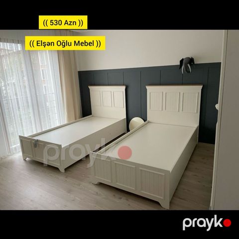 Yeni, Təknəfərlik çarpayı, Bazasız, Matras ilə, Siyirməsiz, Türkiyə — Bakı