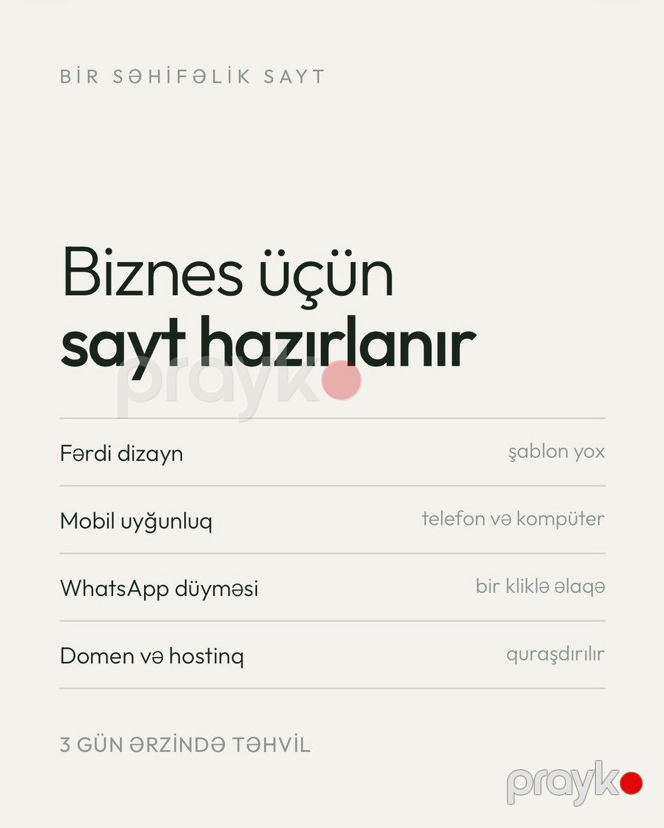 Biznes və fərdi istifadə üçün saytların hazırlanması — Reklama, IT, marketing, Bakı (3)