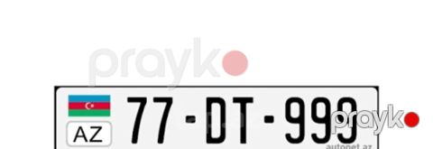 Avtomobil qeydiyyat nişanı 999 999 nömrə Qiymətə rəsmiləşdirmə daxil — Bakı