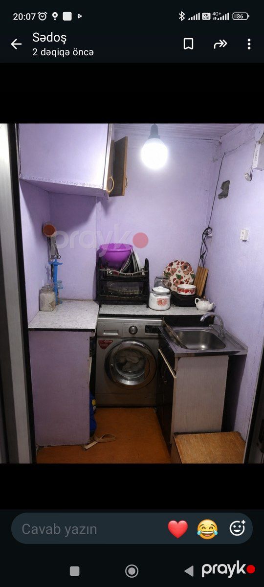 1-otaqlı mənzil kirayə verilir, Binəqədi r., 32 m² — Mənzil, Bakı (5)