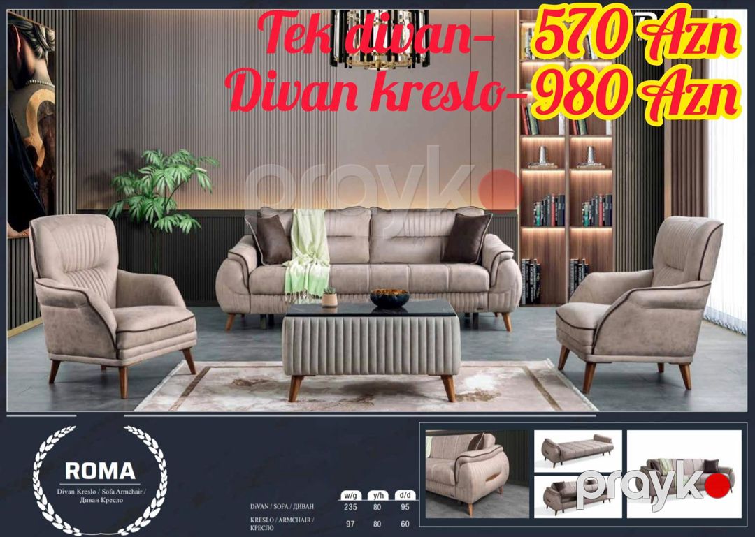 Divan və kreslolar — Mebel, Bakı (7)