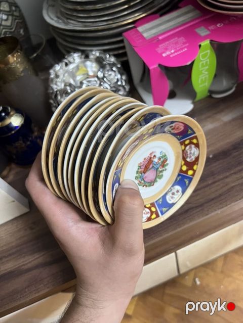 Boşqablar, rəng - Qızılı, Keramika — Bakı
