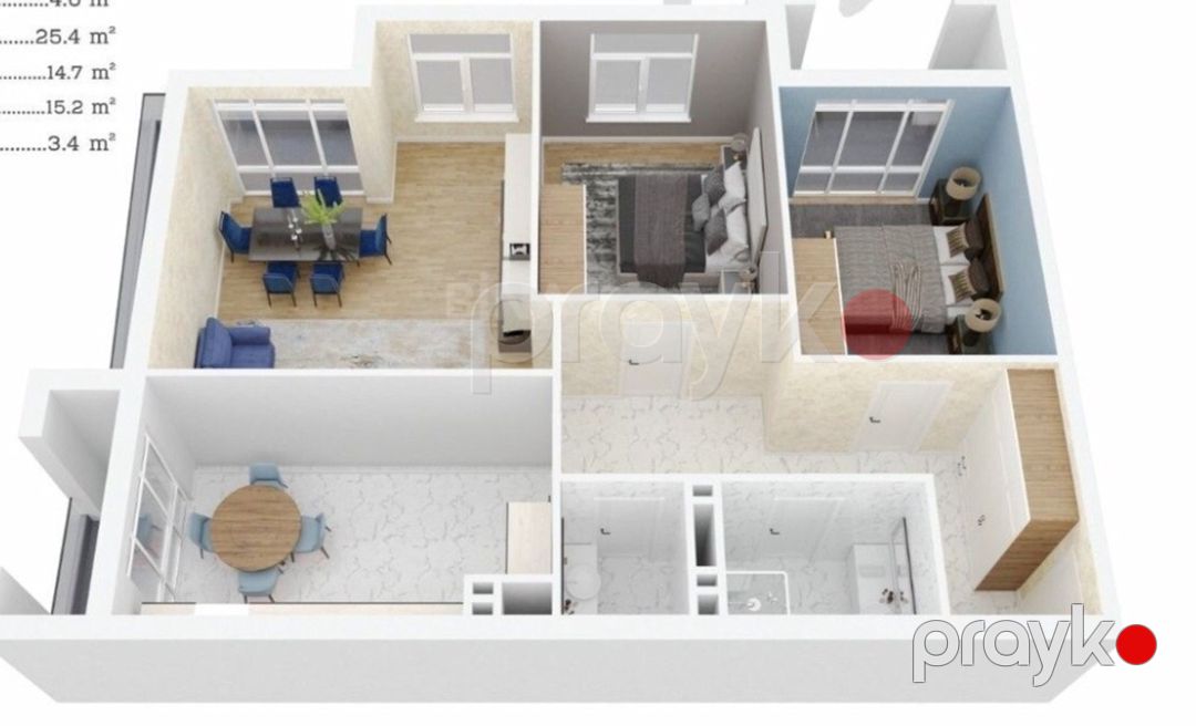 Satılır 3 otaqlı yeni tikili 110 m² — Mənzil, Bakı (2)