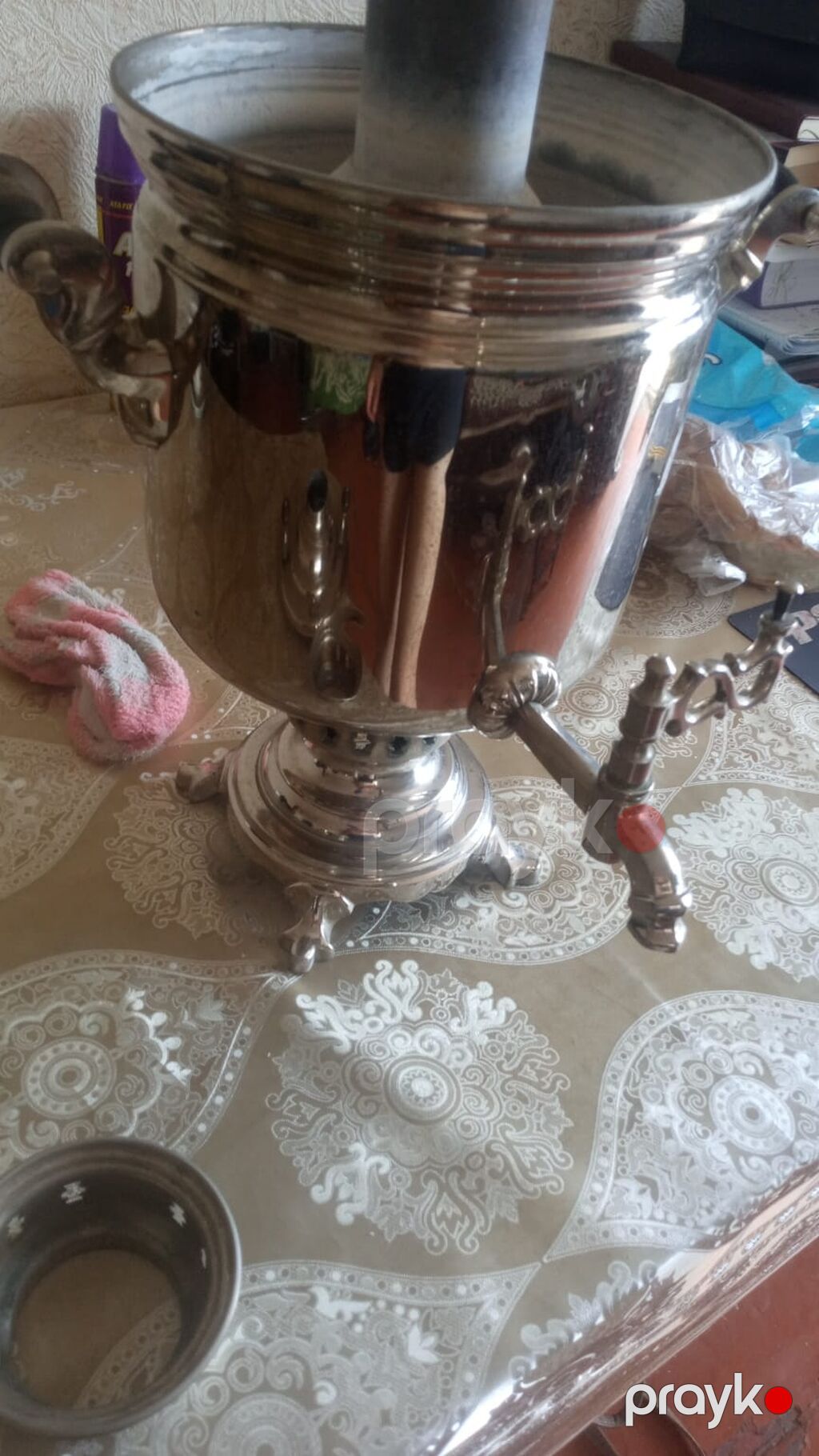Klassik kömür/odun samovarı - Material: cilalanmış metal gövdə — Samovarlar, Bakı (3)