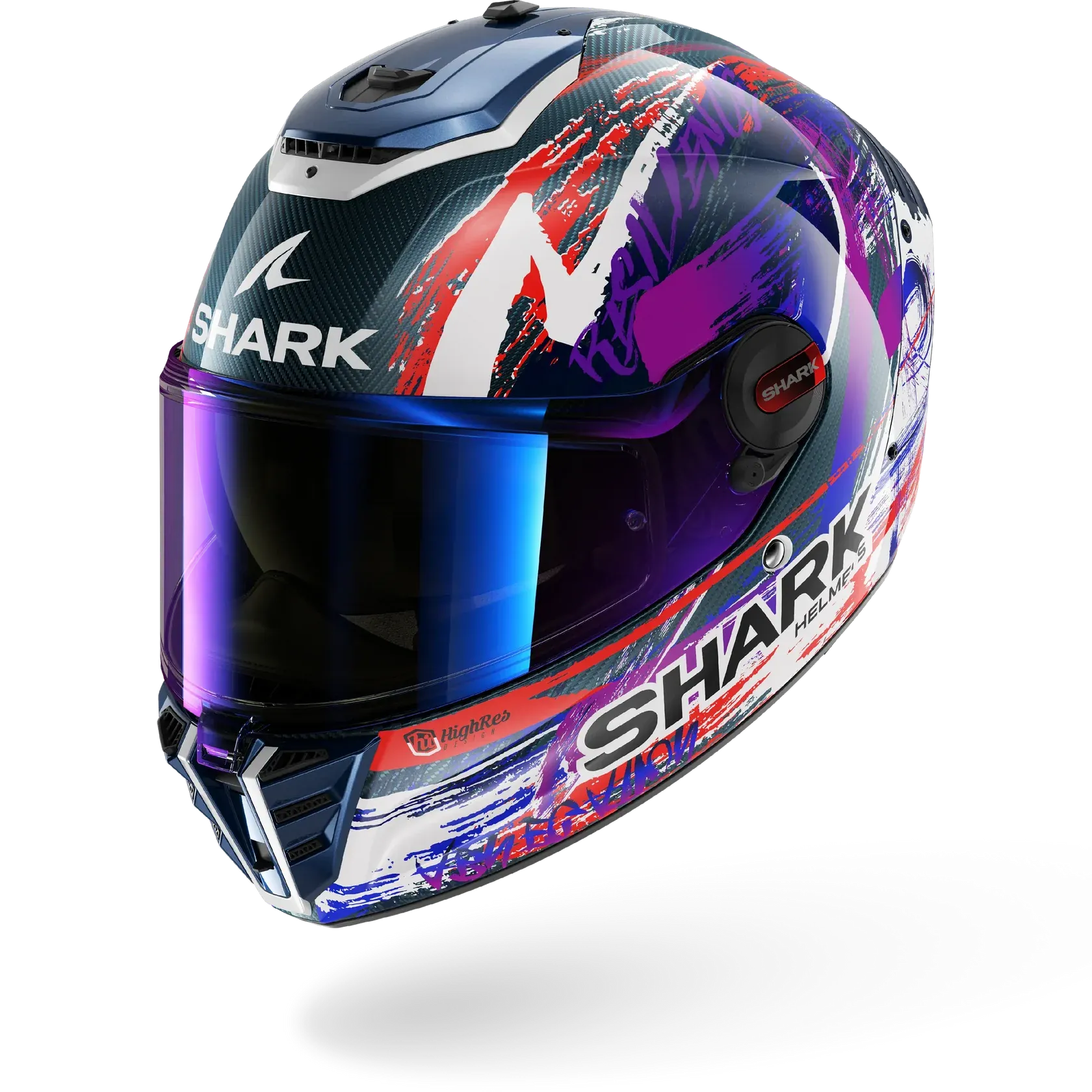 Dəbilqə Shark Spartan RS Carbon Zarco Sıgnature Carbon White Violet, L (HE8154EDWVL) — Bakı