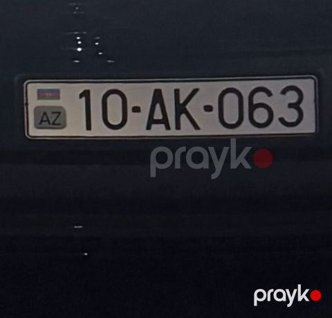 Avtomobil qeydiyyat nişanı - 10-AK-063 — Bakı