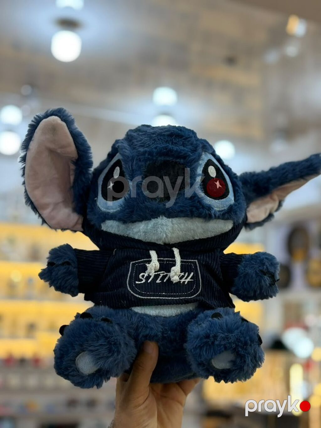 Stitch plyuş oyuncaq – kapüşonlu sviterli - Sevimli mavi Stitch — Yumşaq oyuncaqlar, Bakı (2)