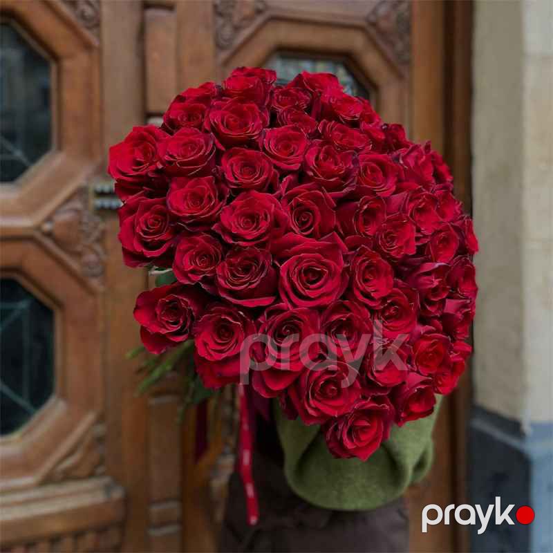 51 Qırmızı Qızılgül - code:5019 — Bitkilər, Bakı (2)