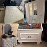 Madeyra Luna yataq dəsti 750₼. ideal vəziyyətdə. Matrası və bazası — Goods