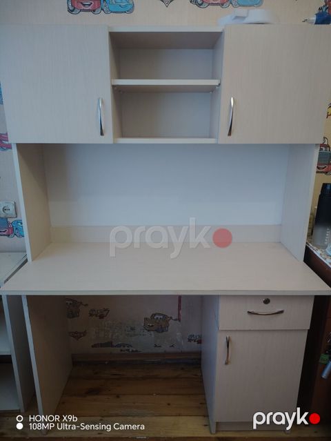 Düz masa, Polkalı, Siyirməli, MDF — Bakı