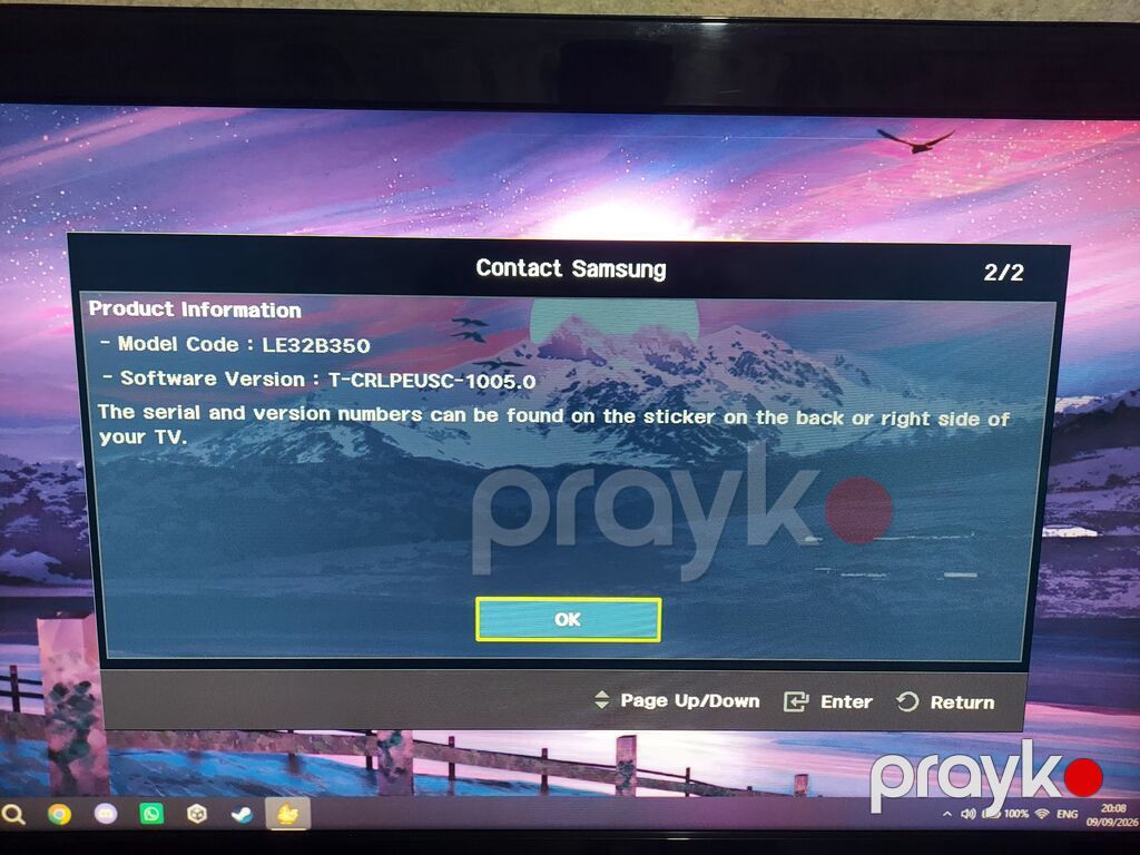 İşlənmiş Televizor Samsung LCD 32" HD (1366x768) — Televizorlar, Saray (3)