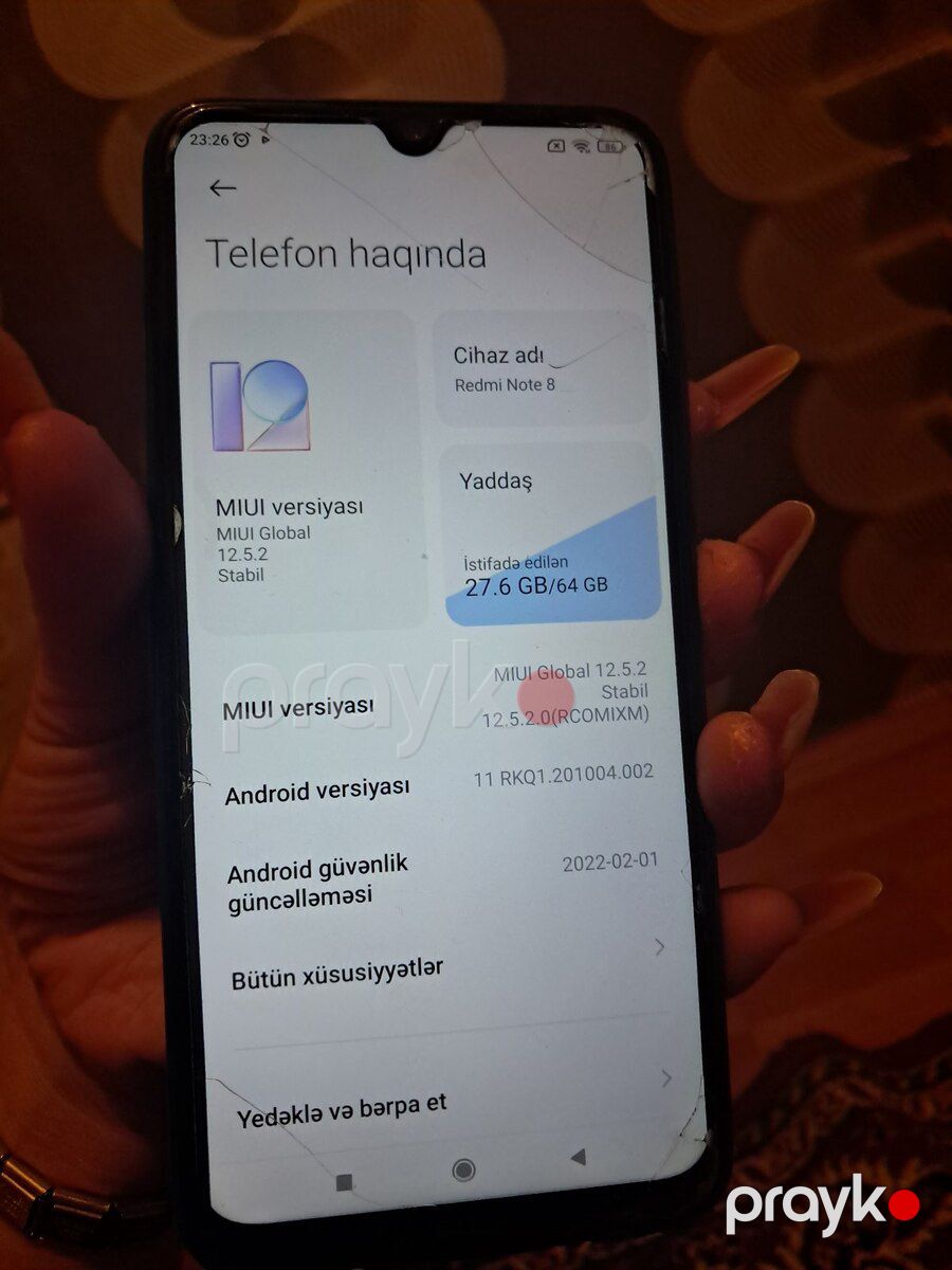 Xiaomi Redmi Note 8 Neptune Blue 64GB/6GB — Smartfonlar, Bakı (8)