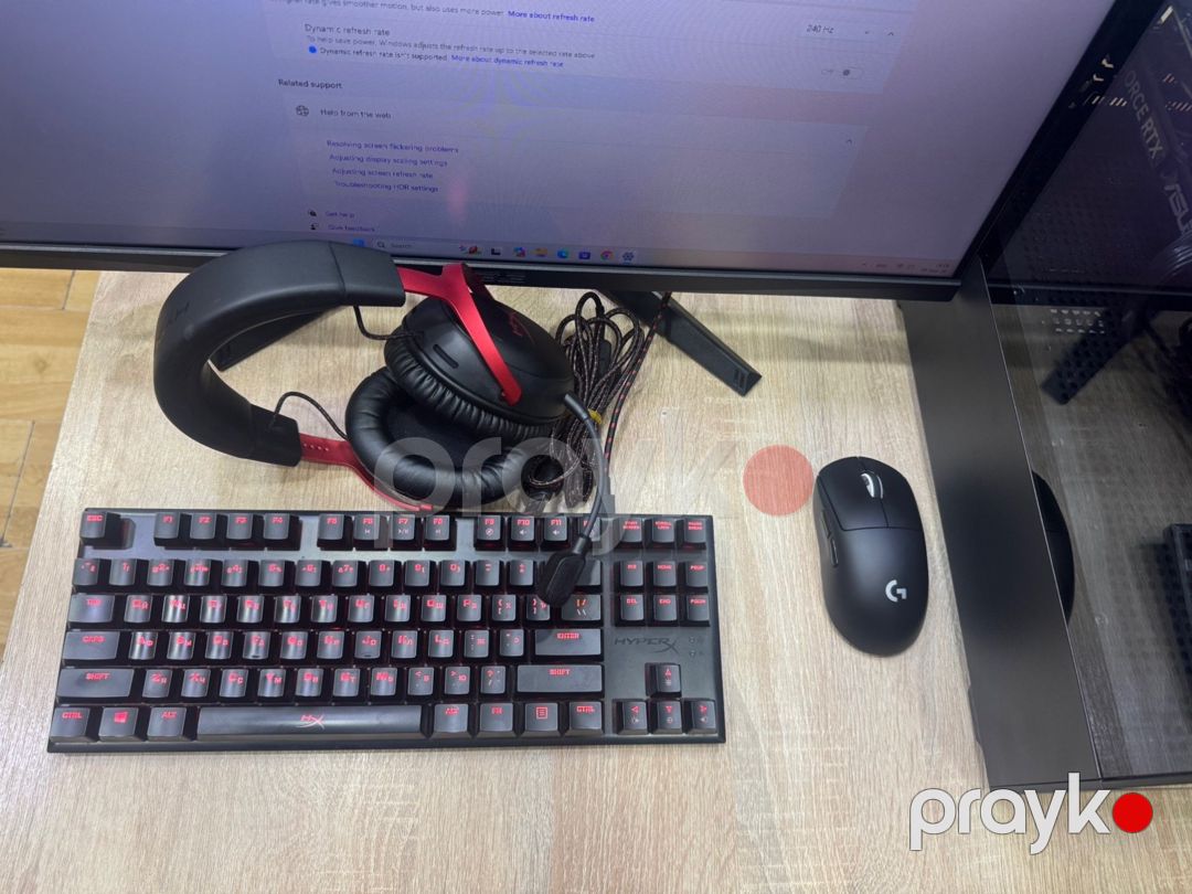 Gamıng kompyuter RTX 5060 8GB 240Hz monitor — Masaüstü kompüterlər, Bakı (8)