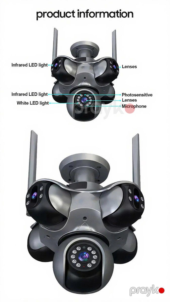 Wifi camera 25mp 5 linzalı — Ağıllı ev və təhlükəsizlik, Bakı (5)