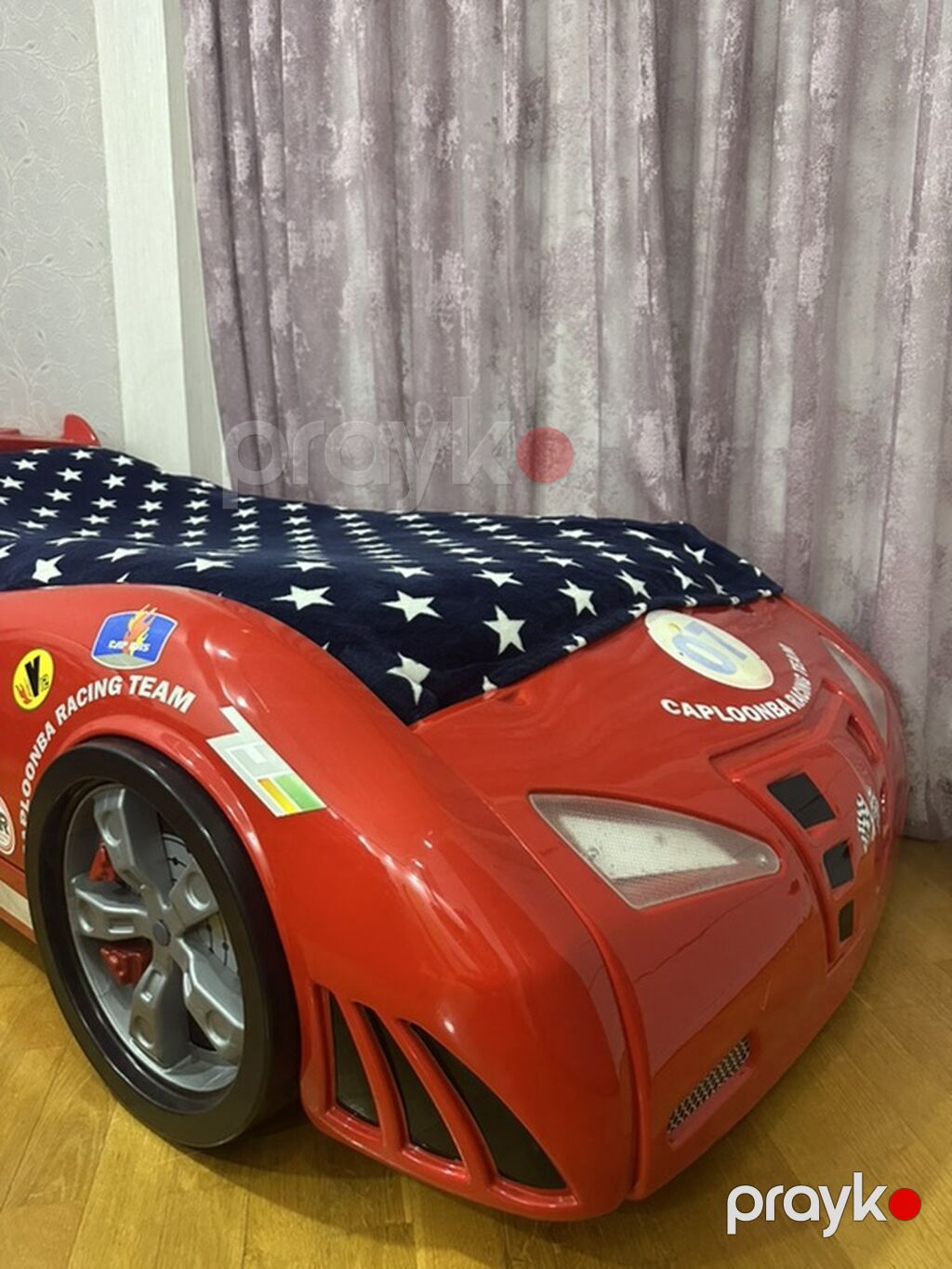 Uşaq maşın-çarpayı – qırmızı “race car” dizaynı - Material: möhkəm — Yataqlar, Bakı (2)